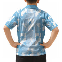 Bula Fiji Hawaiian Shirt Blue Makare Masi Tapa Pattern LT05 - Polynesian Pride
