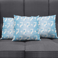 Bula Fiji Pillow Cover Blue Makare Masi Tapa Pattern LT05 - Polynesian Pride