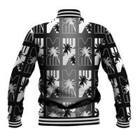 Bula Fiji Baseball Jacket Black Makare Masi Tapa Pattern LT05 - Polynesian Pride