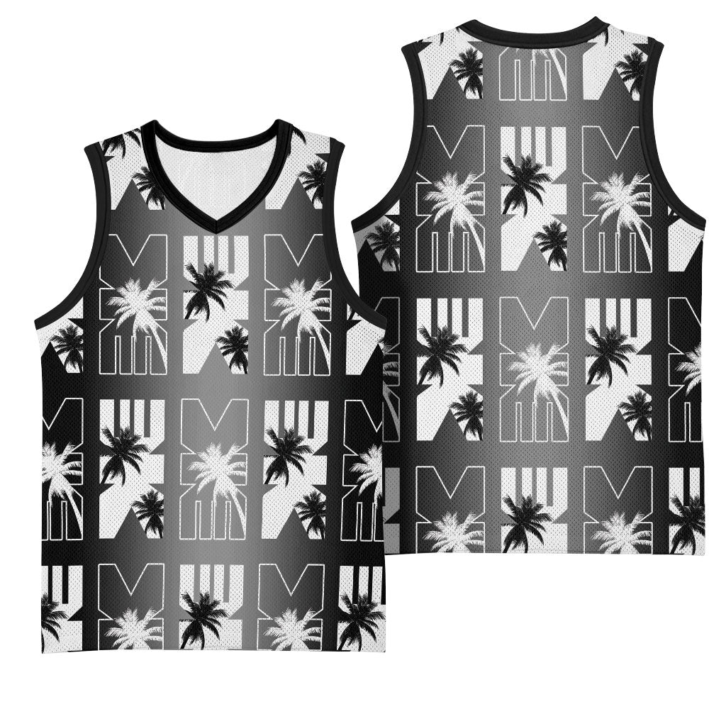 Bula Fiji Basketball Jersey Black Makare Masi Tapa Pattern LT05 - Polynesian Pride