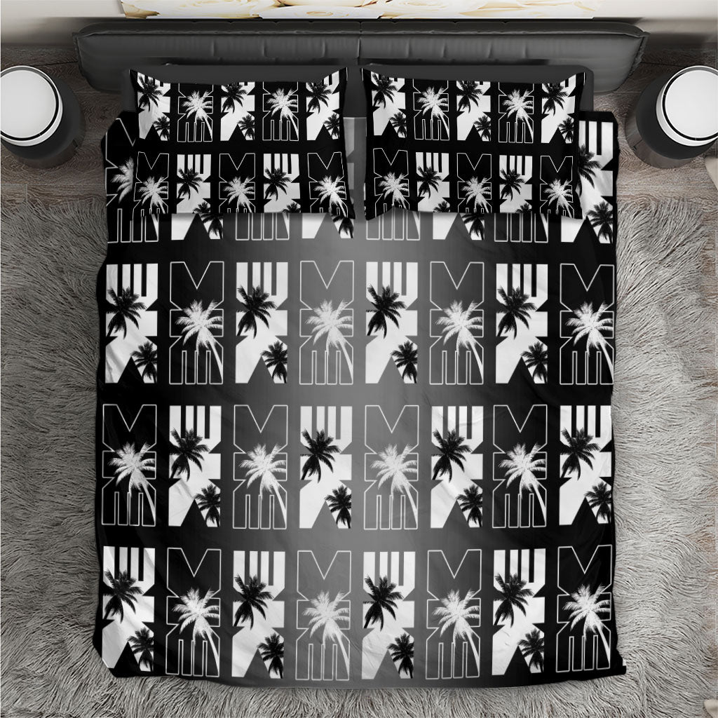 Bula Fiji Bedding Set Black Makare Masi Tapa Pattern LT05 Black - Polynesian Pride