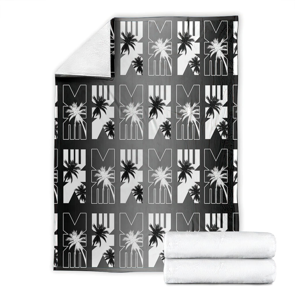 Bula Fiji Blanket Black Makare Masi Tapa Pattern LT05 - Polynesian Pride
