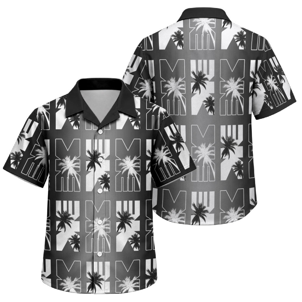 Bula Fiji Family Matching Puletasi and Hawaiian Shirt Black Makare Masi Tapa Pattern LT05 Son's Shirt Black - Polynesian Pride