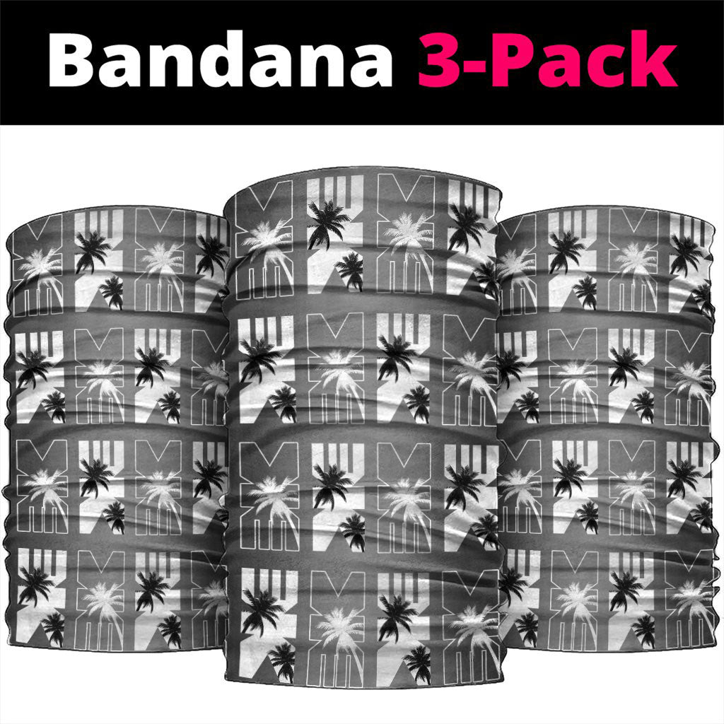 Bula Fiji Neck Gaiter Black Makare Masi Tapa Pattern LT05 package One Size: 25*50cm Black - Polynesian Pride