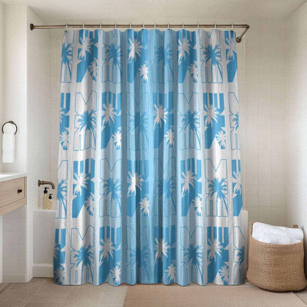 Bula Fiji Bathroom Set White Makare Masi Tapa Pattern LT05 Shower Curtain Only White - Polynesian Pride