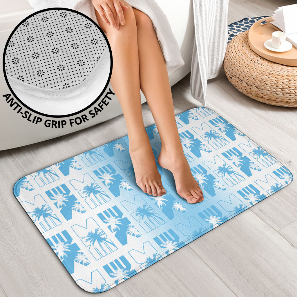 Bula Fiji Bathroom Set White Makare Masi Tapa Pattern LT05 - Polynesian Pride