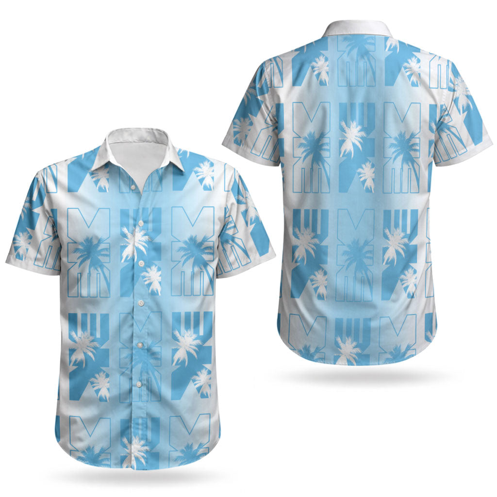 Bula Fiji Couples Matching Tank Maxi Dress and Hawaiian Shirt White Makare Masi Tapa Pattern LT05 - Polynesian Pride
