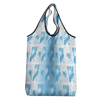Bula Fiji Grocery Bag White Makare Masi Tapa Pattern LT05 - Polynesian Pride