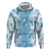 Bula Fiji Hoodie White Makare Masi Tapa Pattern LT05 Pullover Hoodie White - Polynesian Pride