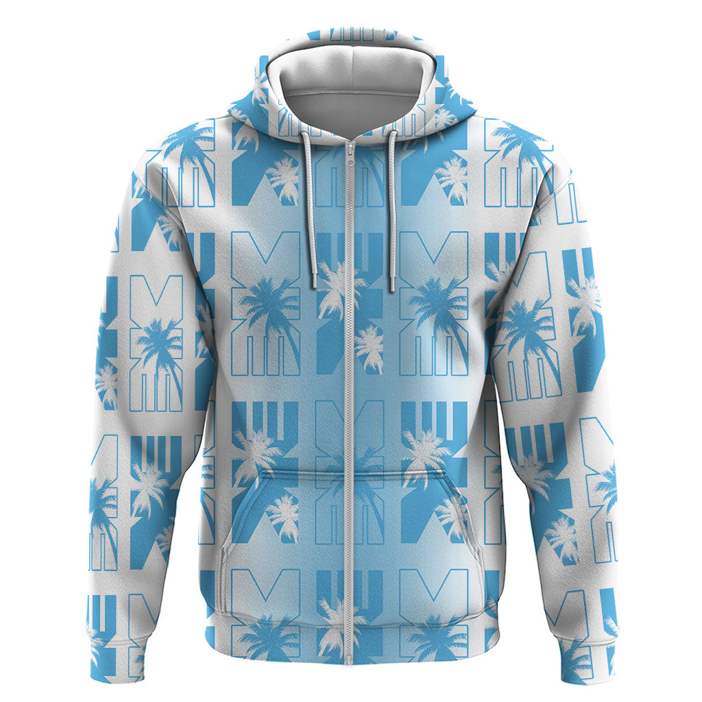 Bula Fiji Hoodie White Makare Masi Tapa Pattern LT05 Zip Hoodie White - Polynesian Pride