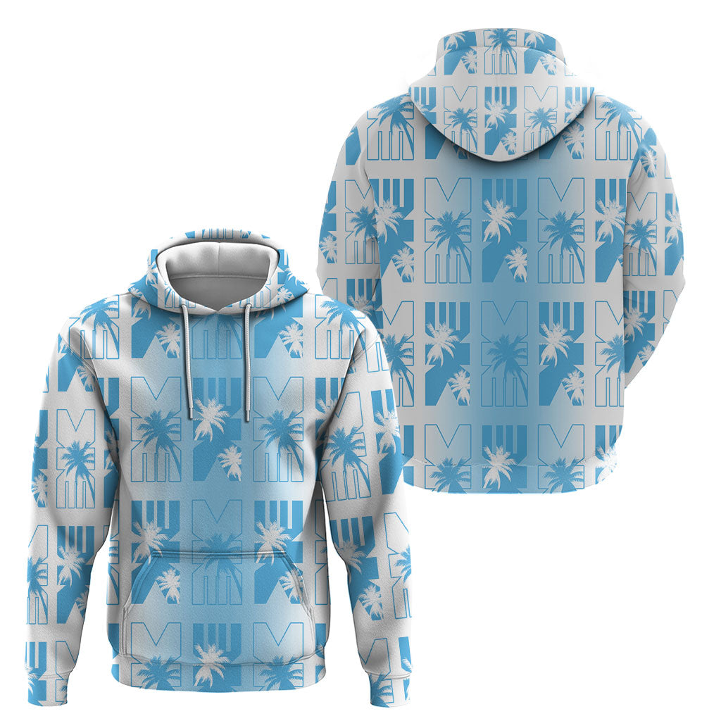 Bula Fiji Hoodie White Makare Masi Tapa Pattern LT05 - Polynesian Pride