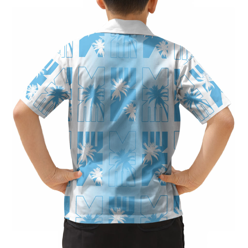 Bula Fiji Kid Hawaiian Shirt White Makare Masi Tapa Pattern LT05 - Polynesian Pride