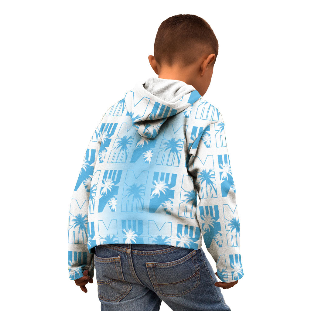 Bula Fiji Kid Hoodie White Makare Masi Tapa Pattern LT05 - Polynesian Pride