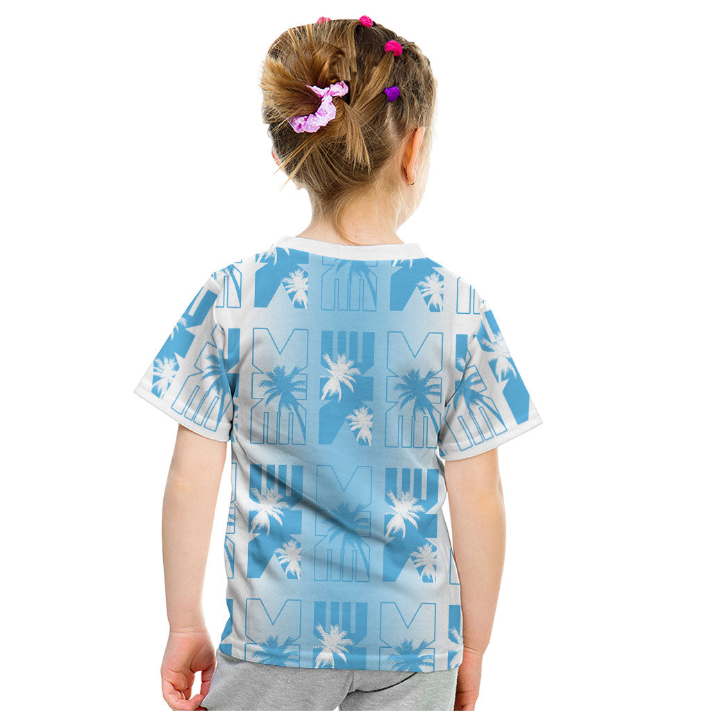 Bula Fiji Kid T Shirt White Makare Masi Tapa Pattern LT05 - Polynesian Pride