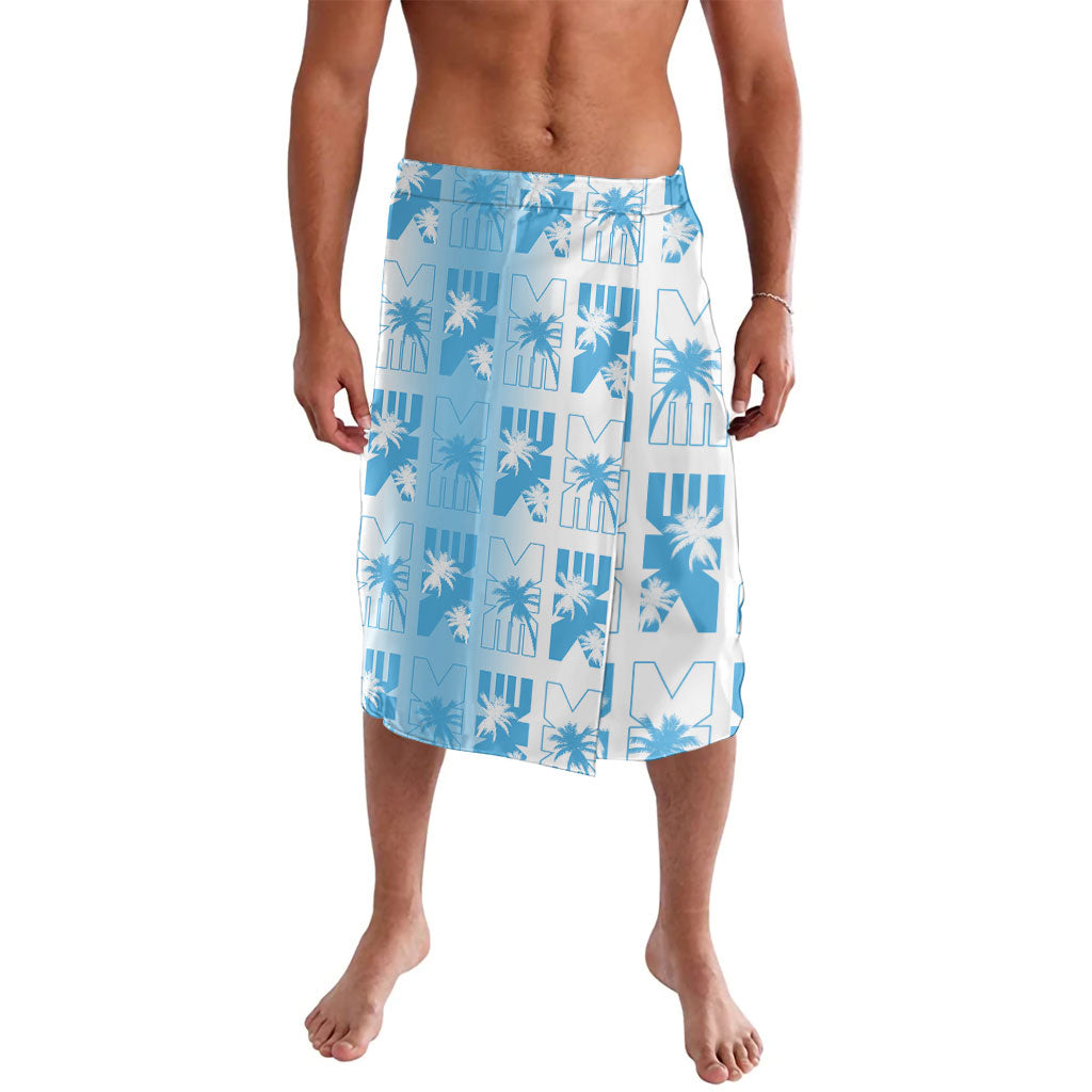 Bula Fiji Lavalava White Makare Masi Tapa Pattern LT05 White - Polynesian Pride