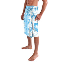 Bula Fiji Lavalava White Makare Masi Tapa Pattern LT05 - Polynesian Pride