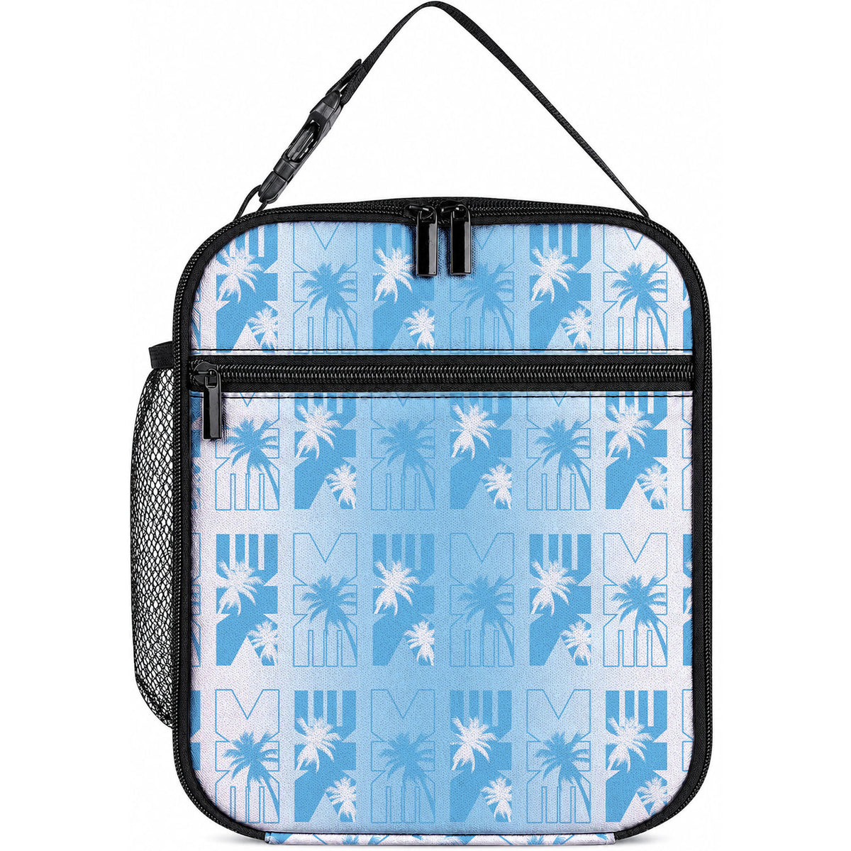 Bula Fiji Lunch Bag White Makare Masi Tapa Pattern