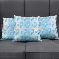 Bula Fiji Pillow Cover White Makare Masi Tapa Pattern LT05 - Polynesian Pride