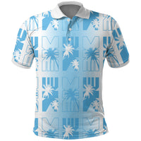 Bula Fiji Polo Shirt White Makare Masi Tapa Pattern LT05 White - Polynesian Pride