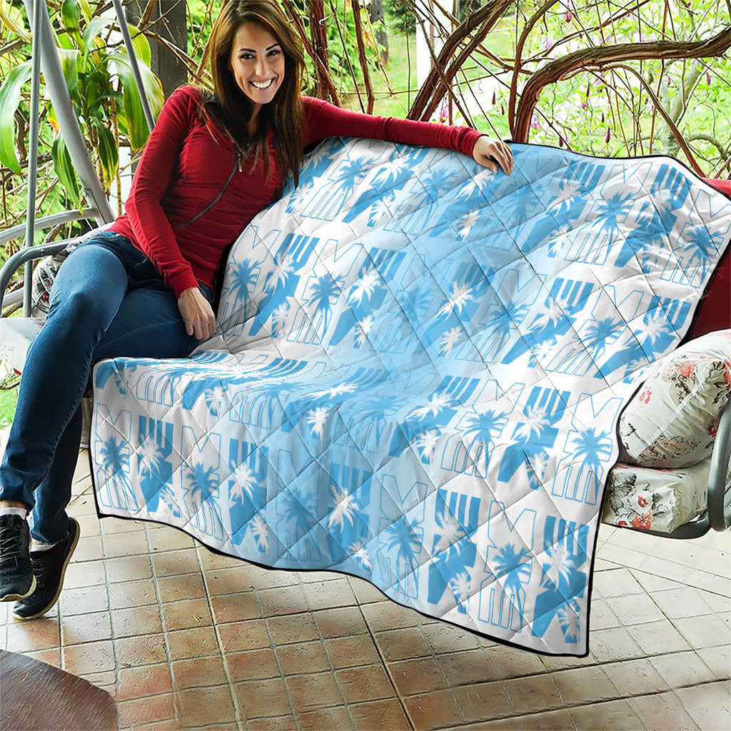 Bula Fiji Quilt White Makare Masi Tapa Pattern LT05 - Polynesian Pride