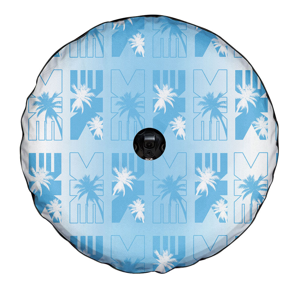 Bula Fiji Spare Tire Cover White Makare Masi Tapa Pattern LT05 - Polynesian Pride