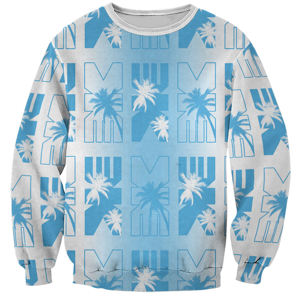 Bula Fiji Sweatshirt White Makare Masi Tapa Pattern LT05 Unisex White - Polynesian Pride