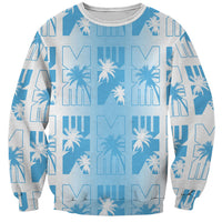 Bula Fiji Sweatshirt White Makare Masi Tapa Pattern LT05 Unisex White - Polynesian Pride