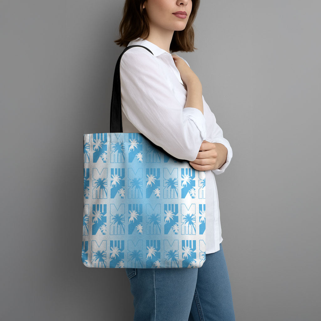 Bula Fiji Tote Bag White Makare Masi Tapa Pattern LT05 - Polynesian Pride
