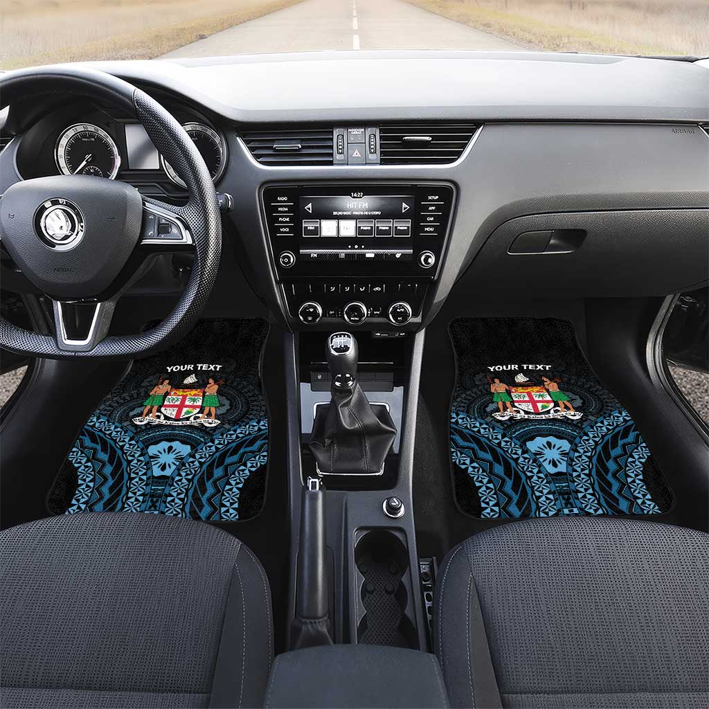 Happy Fiji Day 1970 Car Mats Flag Grunge Style