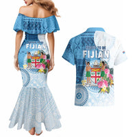 Fiji Day Couples Matching Mermaid Dress and Hawaiian Shirt Proud To Be Fijian LT05 - Polynesian Pride