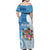 Fiji Day Family Matching Off Shoulder Maxi Dress and Hawaiian Shirt Proud To Be Fijian