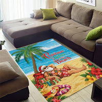 Hawaii Jolly Christmas Area Rug Xmas Is Better At The Beach LT05 - Polynesian Pride