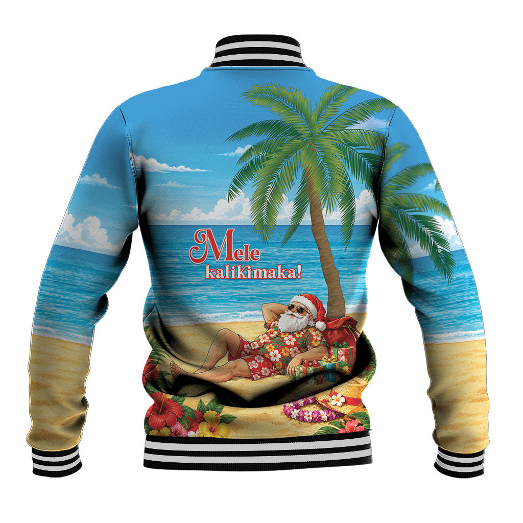Hawaii Jolly Christmas Baseball Jacket Xmas Is Better At The Beach