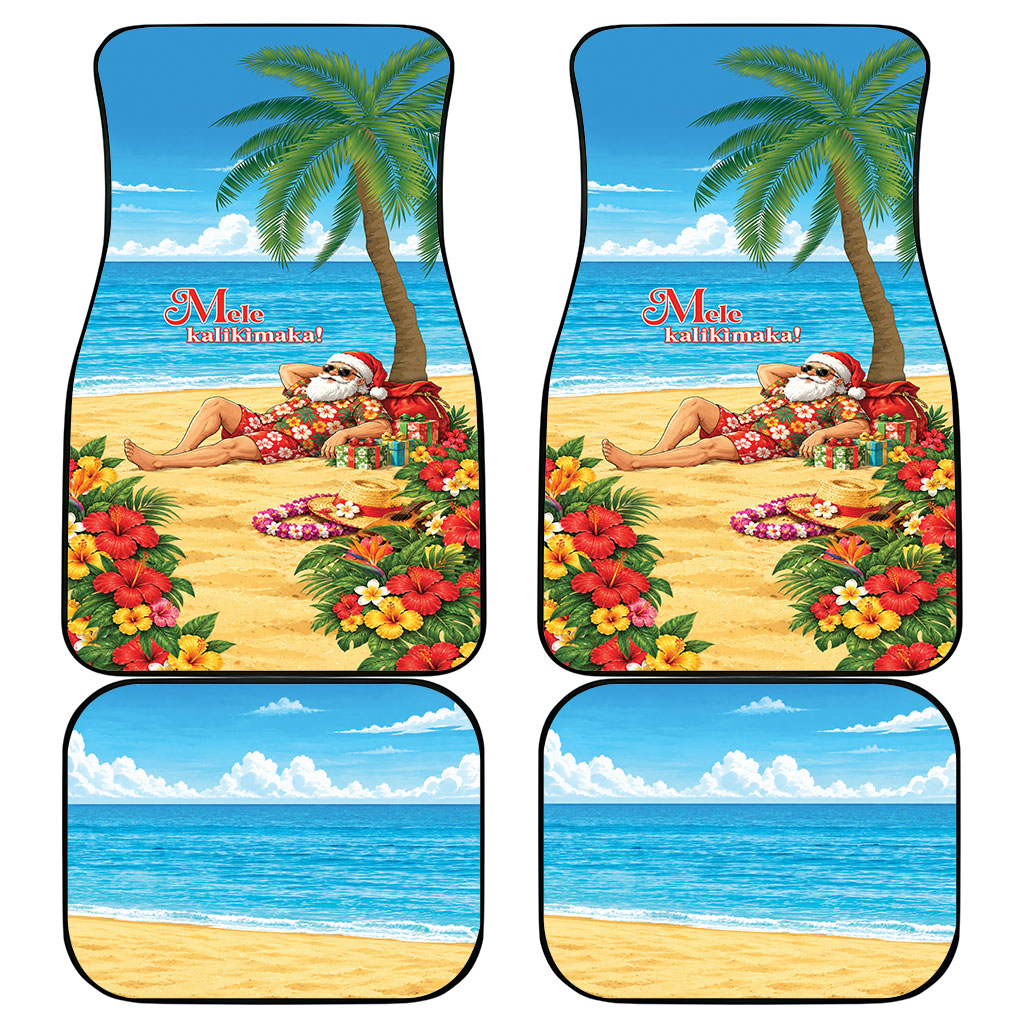 Hawaii Jolly Christmas Car Mats Xmas Is Better At The Beach