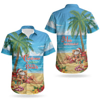 Hawaii Jolly Christmas Couples Matching Summer Maxi Dress and Hawaiian Shirt Xmas Is Better At The Beach