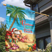 Hawaii Jolly Christmas Garden Flag Xmas Is Better At The Beach LT05 - Polynesian Pride