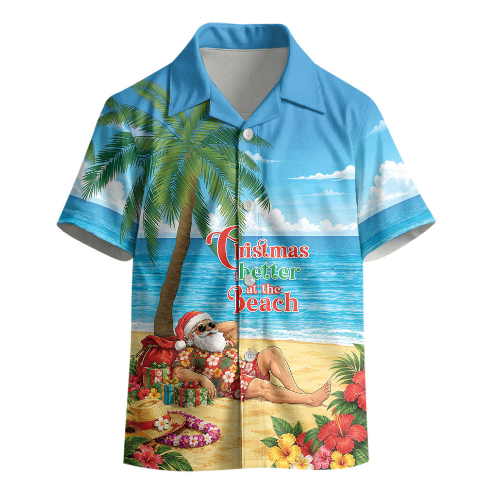 Hawaii Jolly Christmas Kid Hawaiian Shirt Xmas Is Better At The Beach