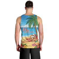 Hawaii Jolly Christmas Men Tank Top Xmas Is Better At The Beach LT05 - Polynesian Pride