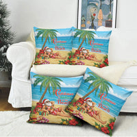 Hawaii Jolly Christmas Pillow Cover Xmas Is Better At The Beach