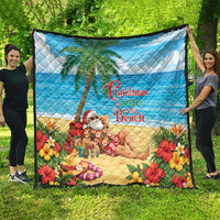 Hawaii Jolly Christmas Quilt Xmas Is Better At The Beach LT05 - Polynesian Pride