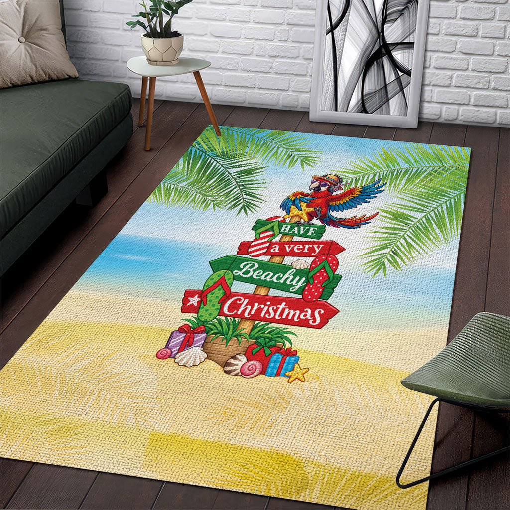 Hawaii Christmas Area Rug Have A Very Beachy Christmas LT05 Multicolor - Polynesian Pride