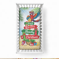 Hawaii Christmas Baby Bed Cover Have A Very Beachy Christmas LT05 28 × 52 in Multicolor - Polynesian Pride