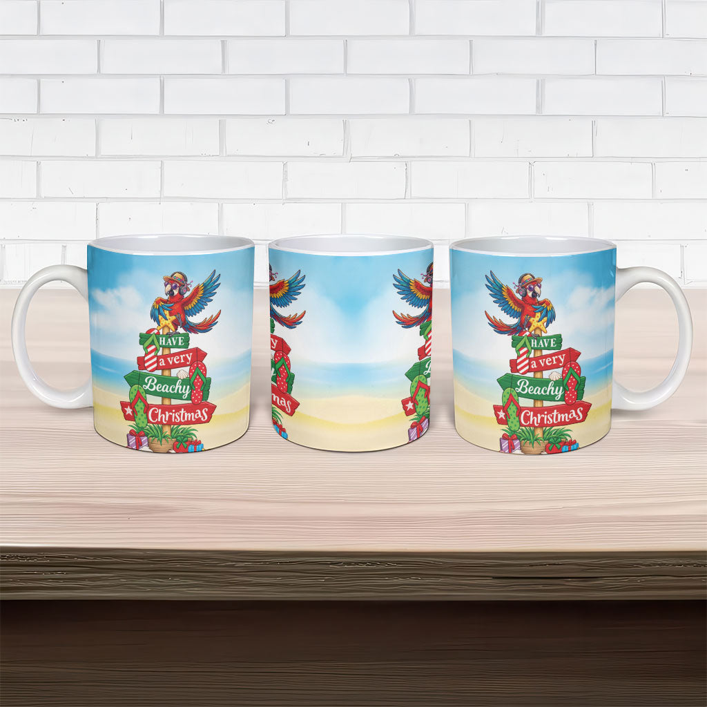 Hawaii Christmas Ceramic Mug Have A Very Beachy Christmas