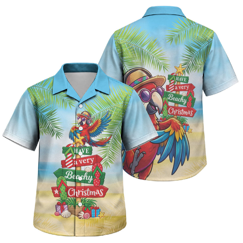 Hawaii Christmas Family Matching Puletasi and Hawaiian Shirt Have A Very Beachy Christmas