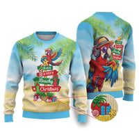 Hawaii Christmas Ugly Christmas Sweater Have A Very Beachy Christmas LT05 Multicolor - Polynesian Pride