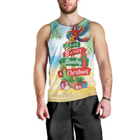Hawaii Christmas Men Tank Top Have A Very Beachy Christmas LT05 - Polynesian Pride