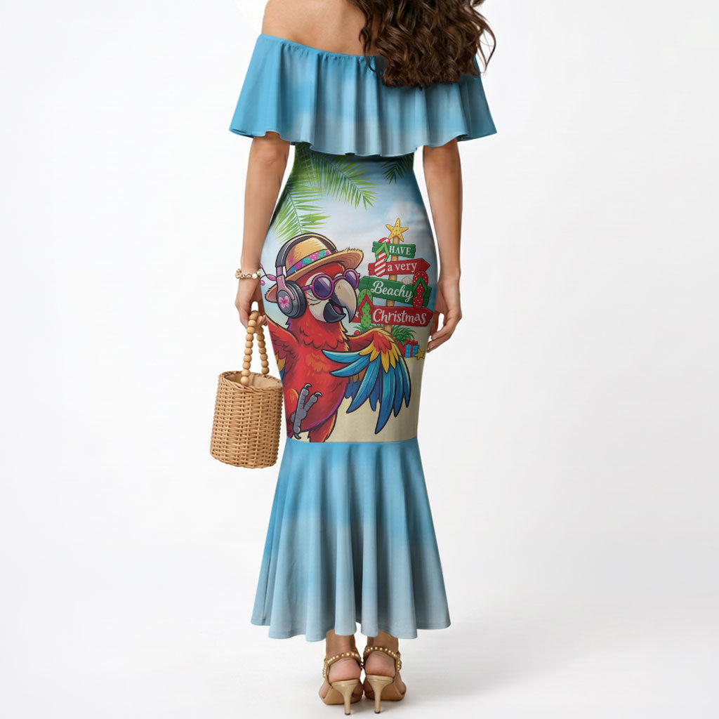 Hawaii Christmas Mermaid Dress Have A Very Beachy Christmas LT05 - Polynesian Pride