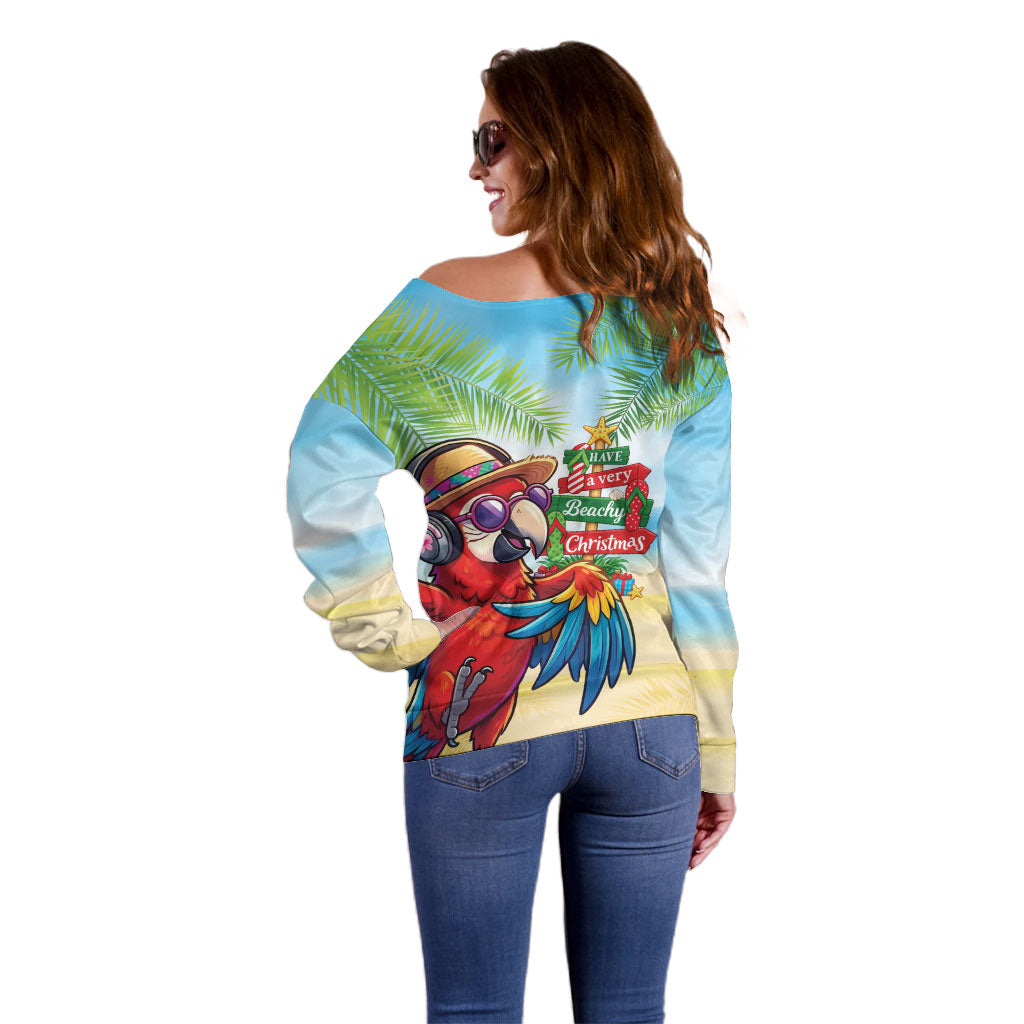 Hawaii Christmas Off Shoulder Sweater Have A Very Beachy Christmas