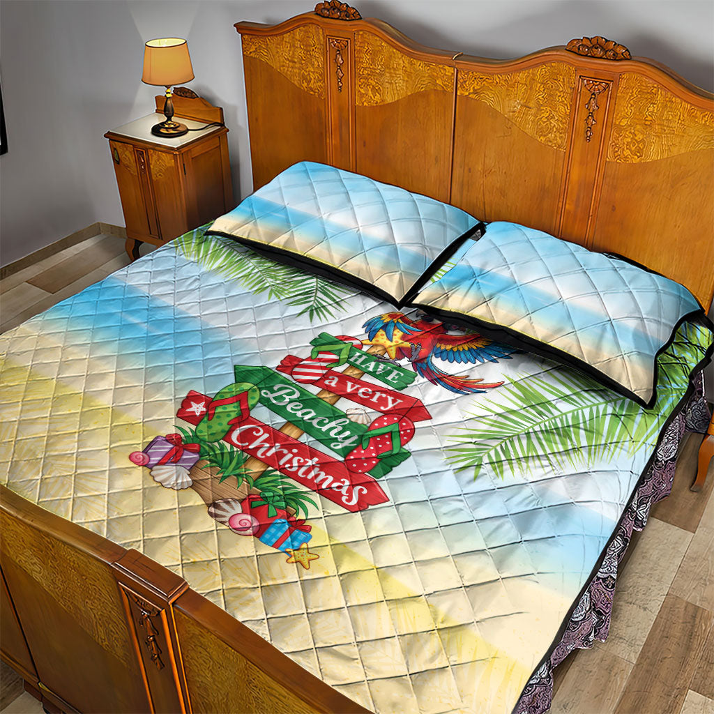 Hawaii Christmas Quilt Bed Set Have A Very Beachy Christmas