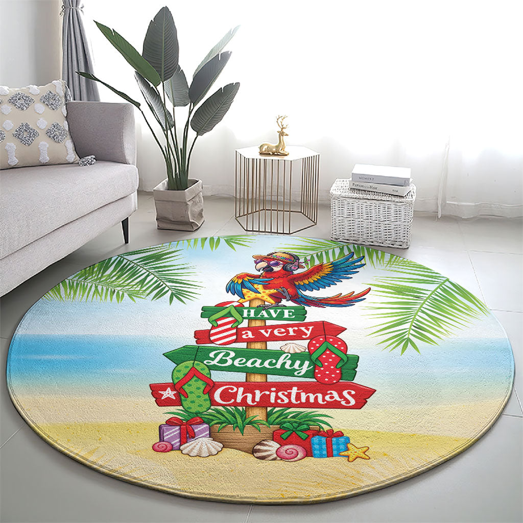Hawaii Christmas Round Carpet Have A Very Beachy Christmas